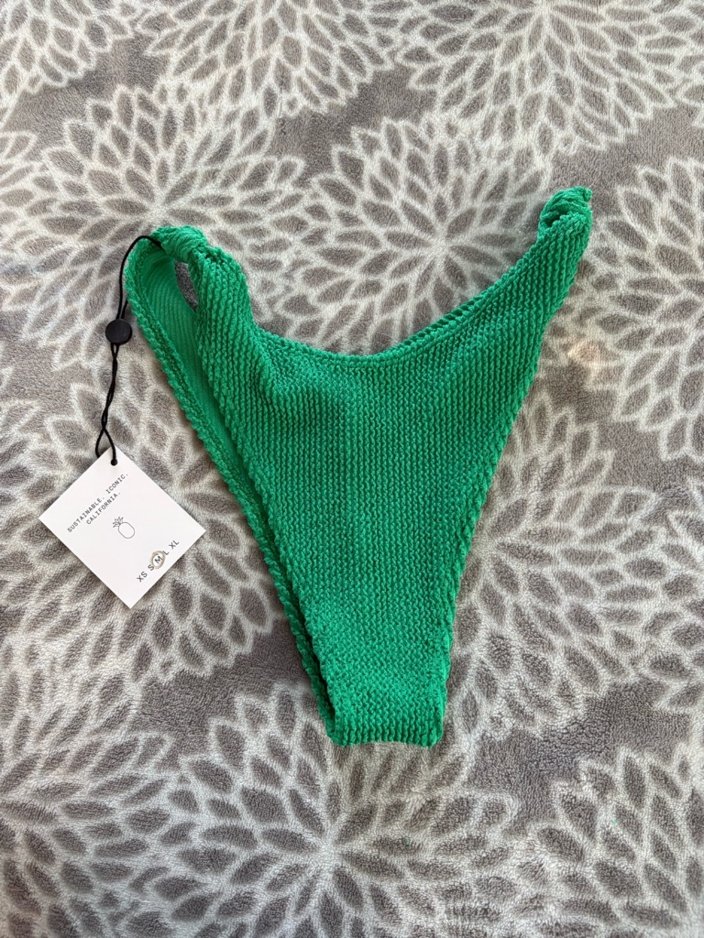 Skatie Emerald Crinkle swim Bottom